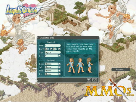 Angels-Online-character-creation