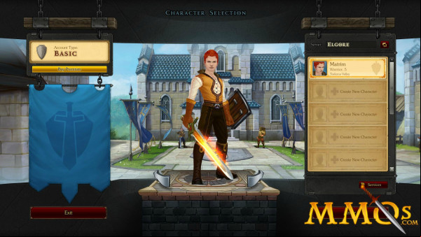 Royal-Quest-character-selection
