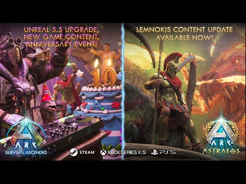 ASA Unreal 5.5 Upgrade, Anniversary Event, Astraeos Update